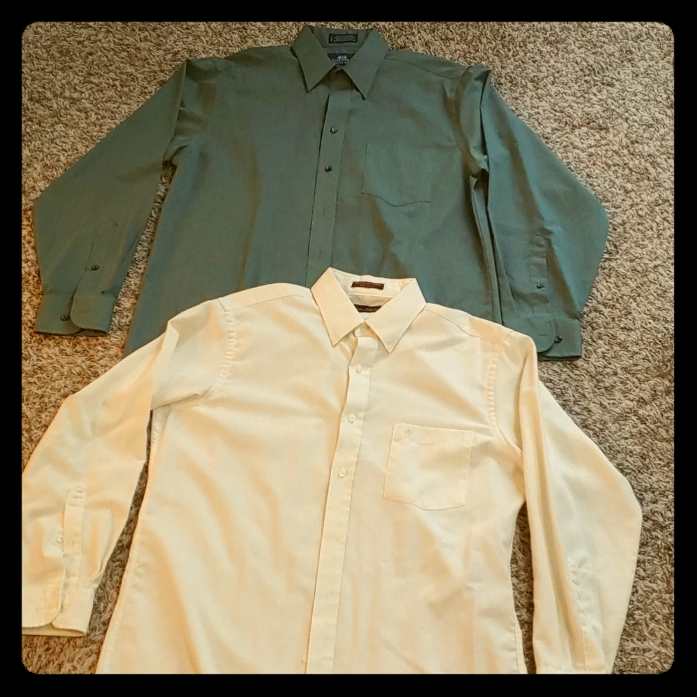 BUNDLE* 2 Men's long sleeved dress shirts